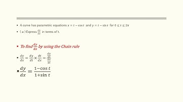 Parametric Equation. Discuss STPM format question and Technique solutions.