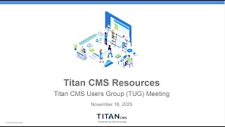 Titan CMS Resources