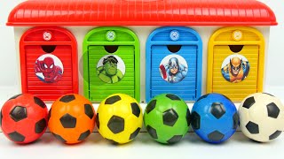 Oddly ASMR Garage | How I Made Rainbow Beads and Princesses in 6 Colors Soccer Balls Satisfying