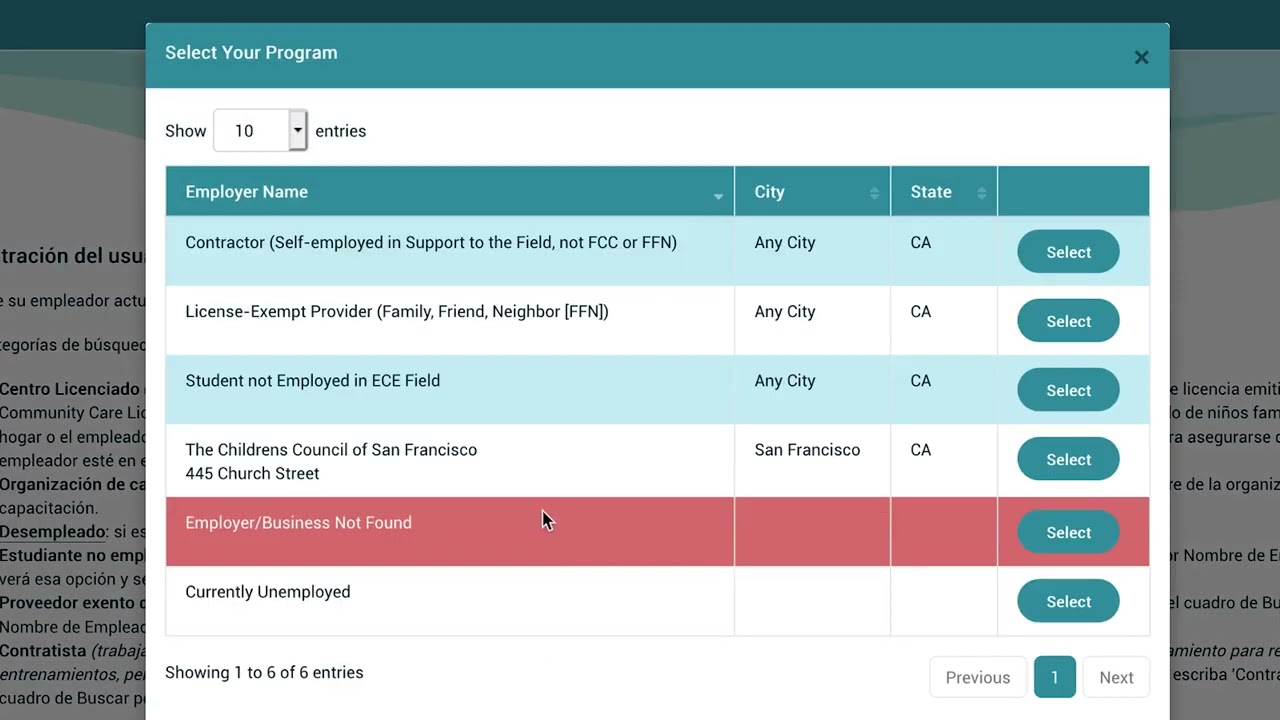 Workforce Registry Spanish YouTube