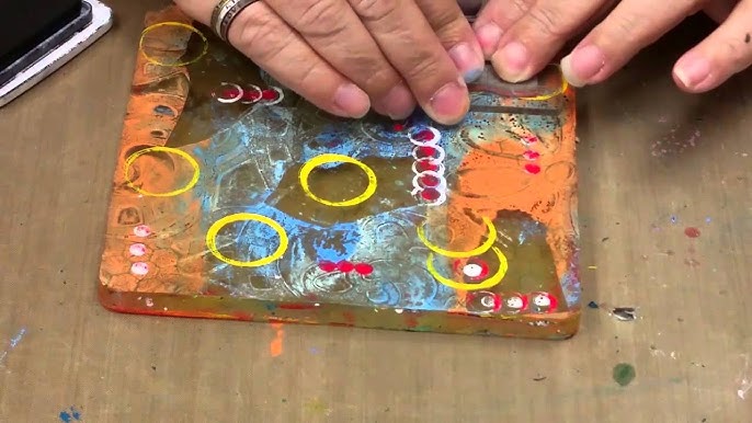 ONLINE 1-to-1 - Gelatin plate printing with GOLDEN OPEN acrylics