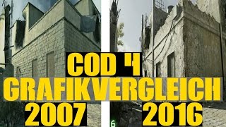 CoD 4 MODERN WARFARE REMASTERED GRAFIKVERGLEICH 2007 vs 2016 ! (German/Deutsch)