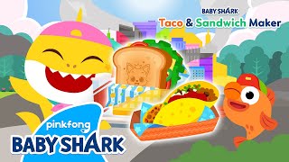 [NEW⭐️] Look! Here Comes the Taco & Sandwich Truck🌮ㅣKids GameㅣBaby Shark Taco Sandwich Maker App screenshot 3