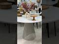 Wooden Twist Celesta Modern Luxury Flute Design Round Dining Table Dubai Luxury Furniture