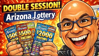 2 Sessions, 1 Goal: PROFIT! Arizona Lottery Scratchers - Let's Go!!