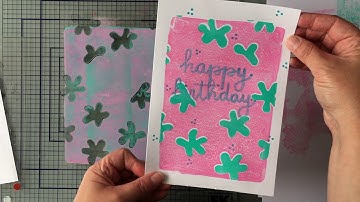 How to Gelli Arts® Gel Print with DIY Layered Stencils