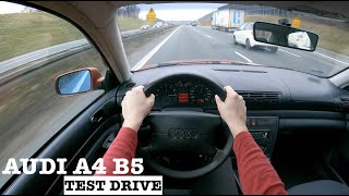 : 1995 Audi A4 B5 1.8 125HP | POV Test Drive | Acceleration | Great driving experience