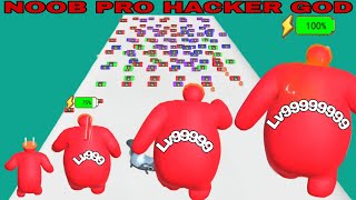 NOOB vs PRO vs HACKER vs GOD in Electric Plug Run |@PLAYGAME24DIA