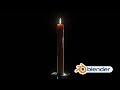 How To Make A Candle In Blender / Blender Tutorial