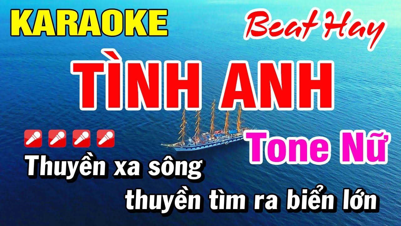 Karaoke Tình Anh Tone Nữ ( Si thứ ) Nhạc Sống Dễ Hát | Hoài Phong Organ