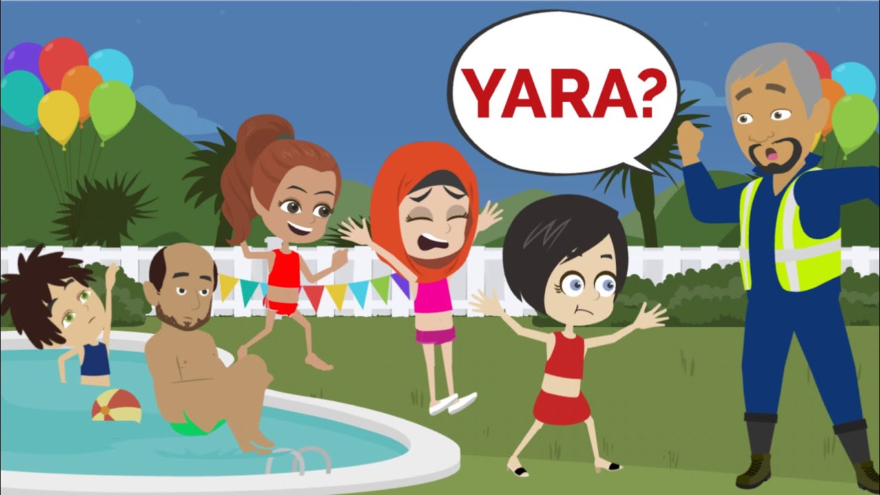 Sara's pool is completely OUT OF CONTROL!