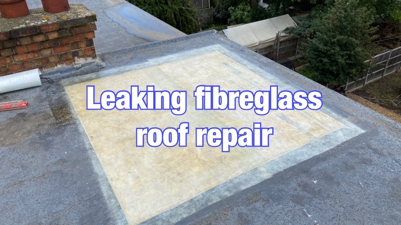 Fibreglass flat roof repair