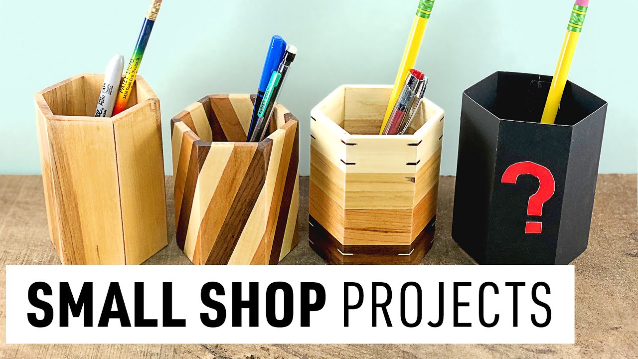 DIY Pencil Holders 4 Ways  How To Make Wood Pencil Holders 