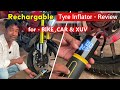 Portable Chargable Air Compressor /Tyre Inflator &amp; 45000 Mah Power Bank  for Byke, Car, XUV, Scorpio