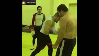 Khabib Nurmagomedov Punching A Fans Rock Stomach