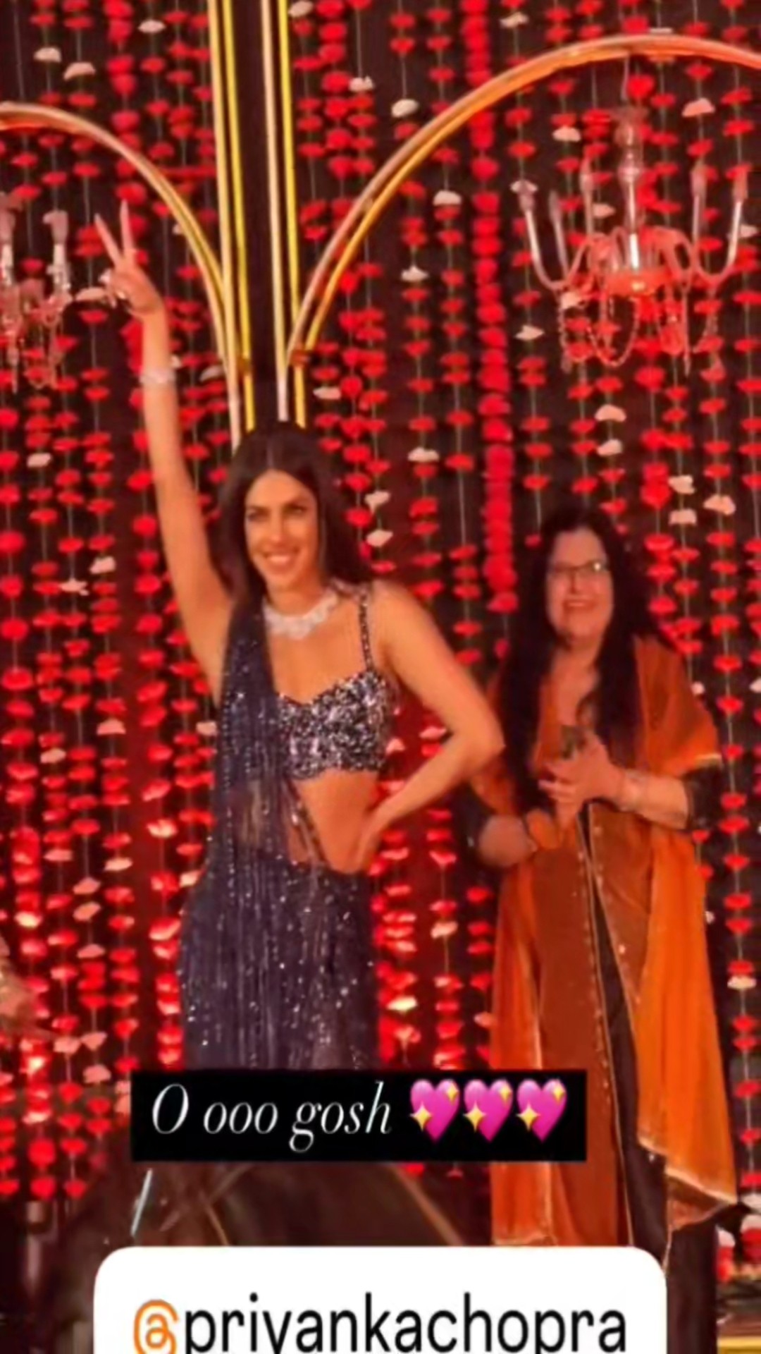 Priyanka Chopra's SPECIAL dance performance during her brother Siddharth Chopra's sangeet?? #shorts