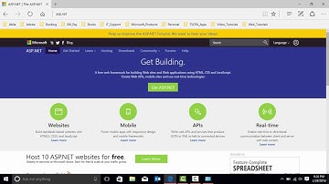 Learning ASP.NET x90 Windows   Visual Studio 2015 & ASP NET Core RC1 Installation