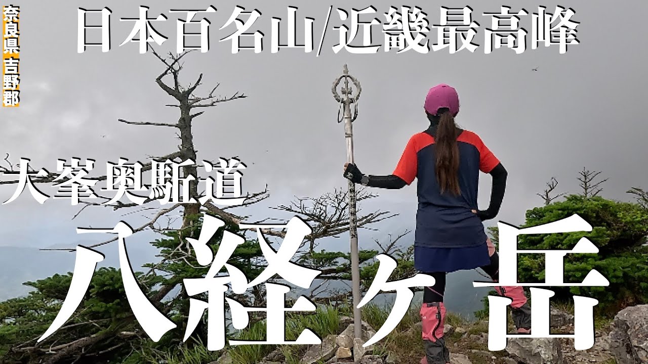 【日本百名山】 大峰山を代表する八経ヶ岳   弥山登山口から近畿最高峰へ！山深い森の自然美を満喫♪