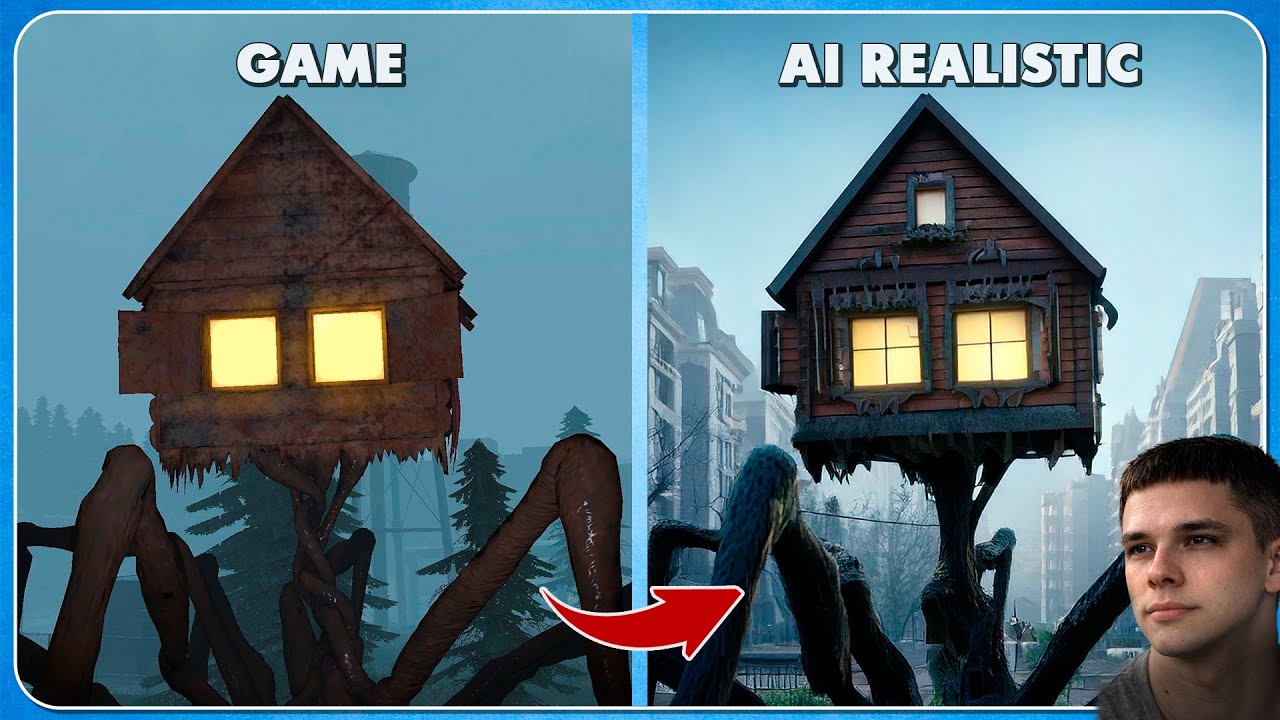 HOUSE HEAD | Game vs AI Realistic Version | Monster Voice Challenge