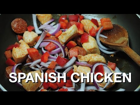 SPANISH CHICKEN - Student Recipes - YouTube