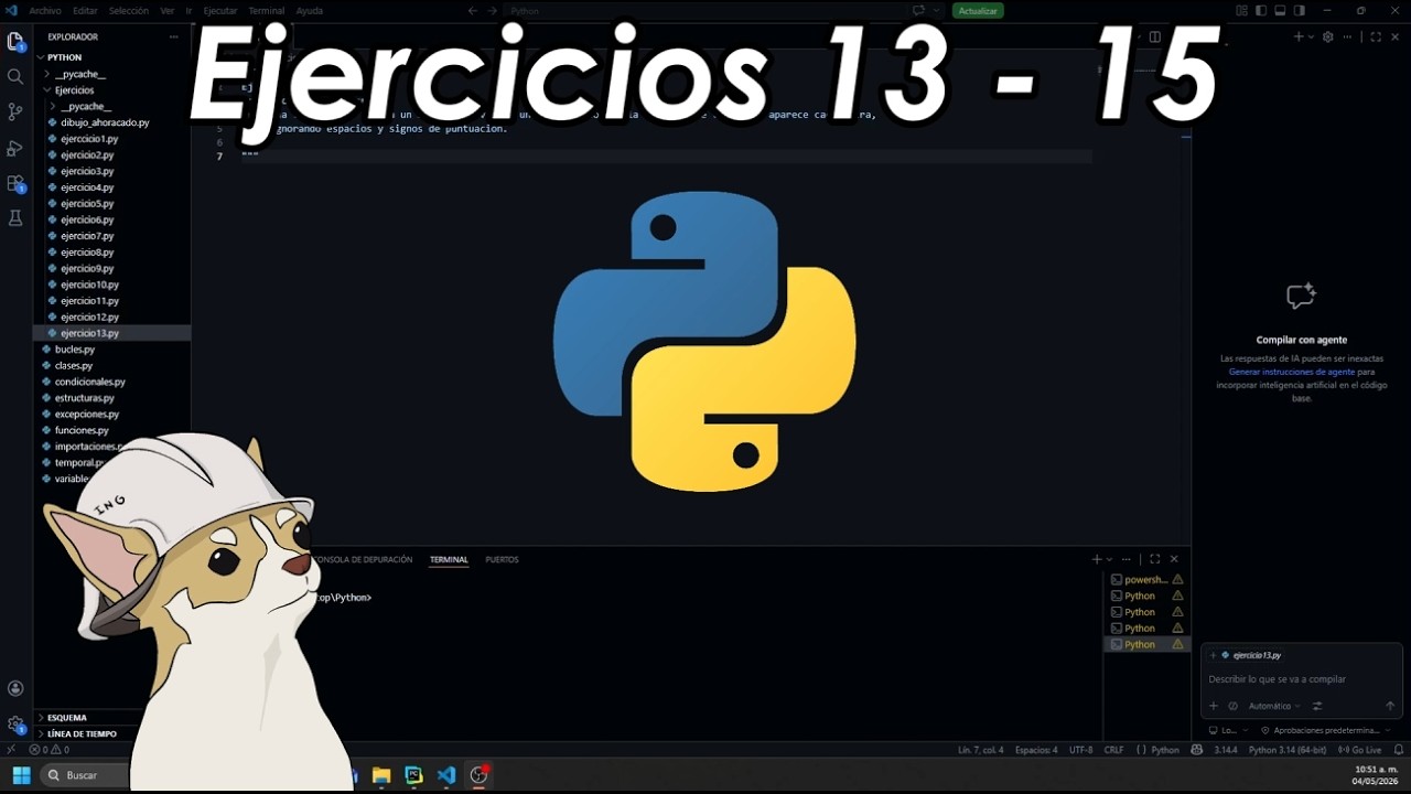 Python desde cero - Ejercicios 5 - YouTube