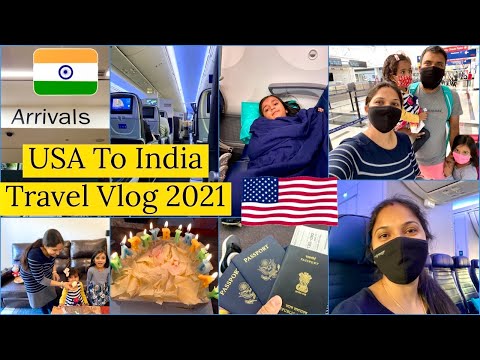 USA🇺🇸 to INDIA🇮🇳 TRAVEL WITH 2 Kids/Flight Experience(UNITED Airlines)/Hope you Relate/IndianMom