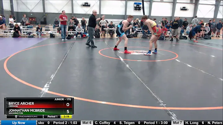 Junior 170 Bryce Archer Oregon Vs Johnathan McBrid...