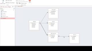Access - Relationships Window