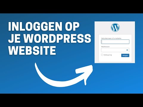 Hoe log je in op je WordPress website