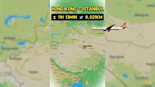 Turkish Airlines Flight TK71 from Hong Kong (HKG) to Istanbul (IST) #turkishairlines #flight