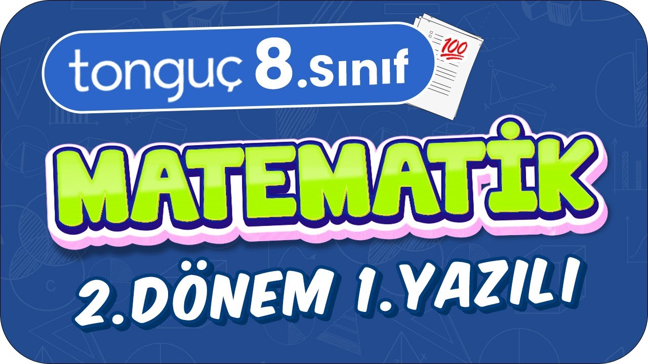 8.Sınıf Matematik 2.Dönem 1.Yazılıya Hazırlık 📑 #2024