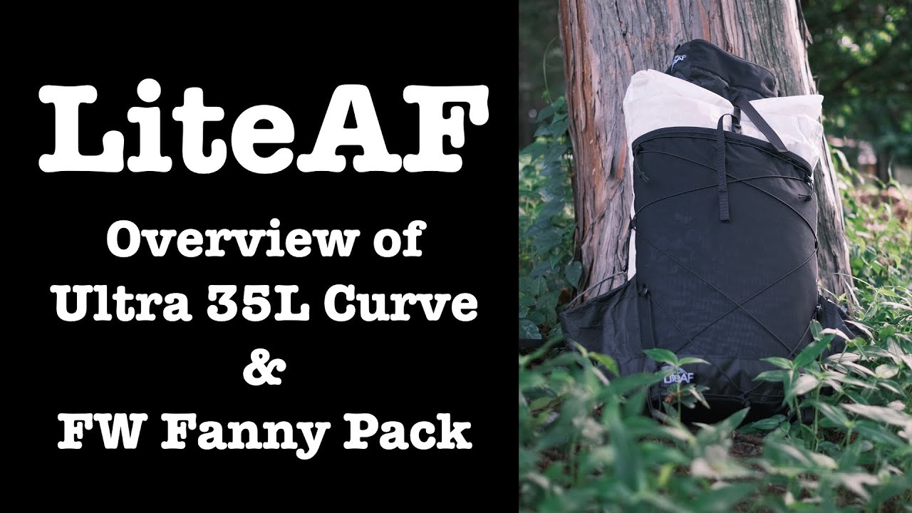 LiteAF Ultra 35L Curve カスタム UltraWeave™ 35L Curve Frameless Custom Ultralight Backpack »