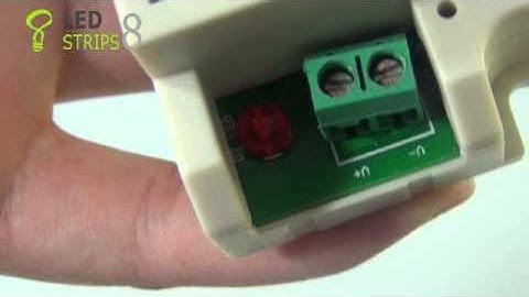 12VDC LED Dimmer for RGB strip Sample Video