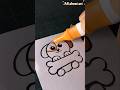 cute dog drawing