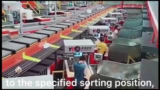 High Speed Cross Belt Sorter for Courier Express and Parcel Sortation System