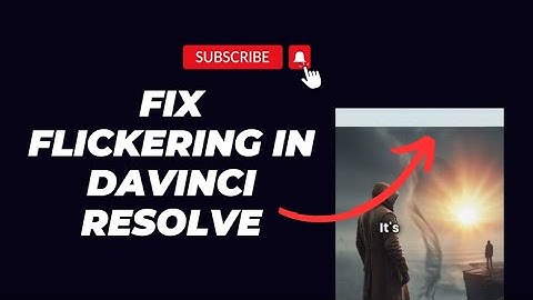 Fixing Flickering at the Top of the Video in DaVinci Resolve