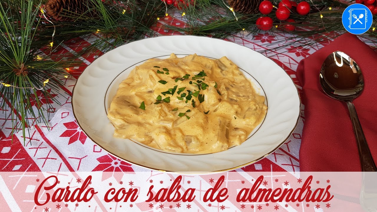 Un clásico de Navidad, CARDO en SALSA de ALMENDRAS | Cocina al día - Receta #133