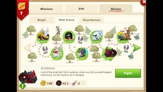 Wormix - Archdemon Boss With Friend