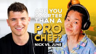 Celebrity Nick DiGiovanni Faces Off With Pro Chef (June!) In This Cooking Trivia Quiz |  Delish Profile