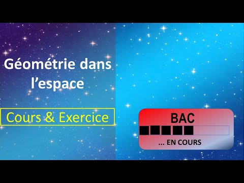 Géométrie dans l'espace