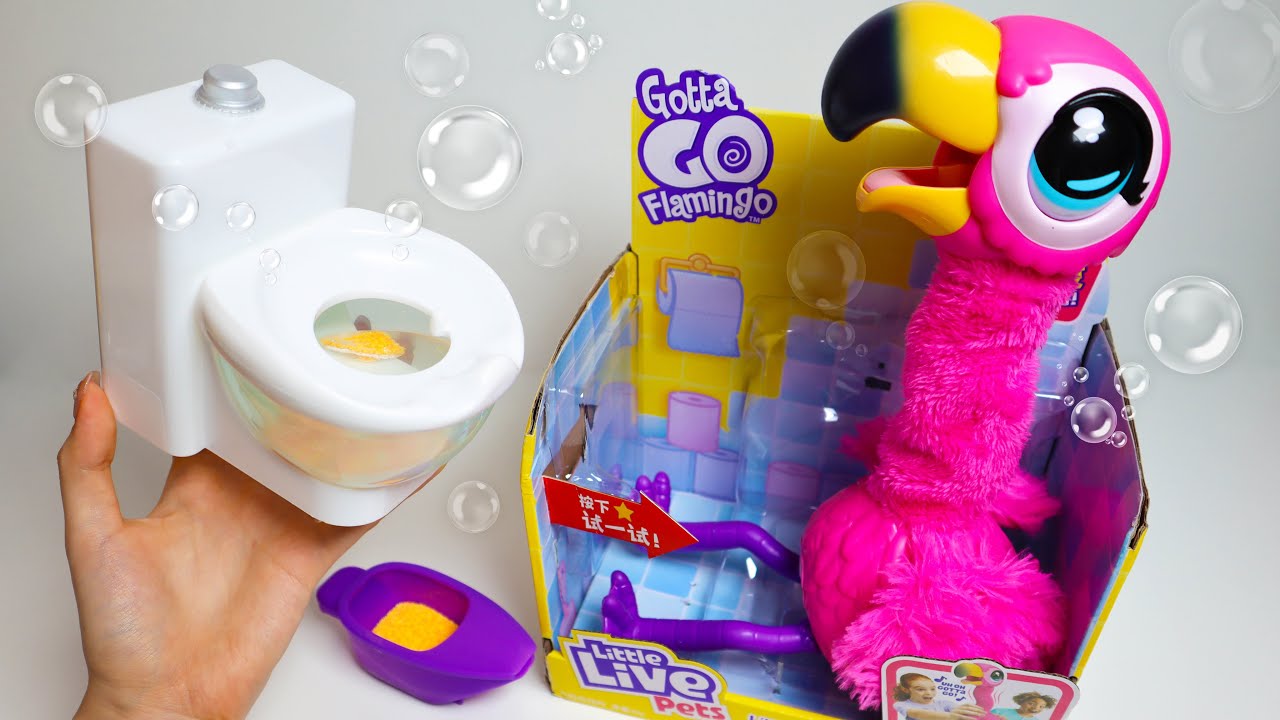 Toy asmr 💩 Flamingo Potty Training Playset ASMR Satisfying with ...