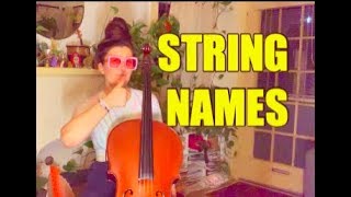 The Cello Open String Alphabet