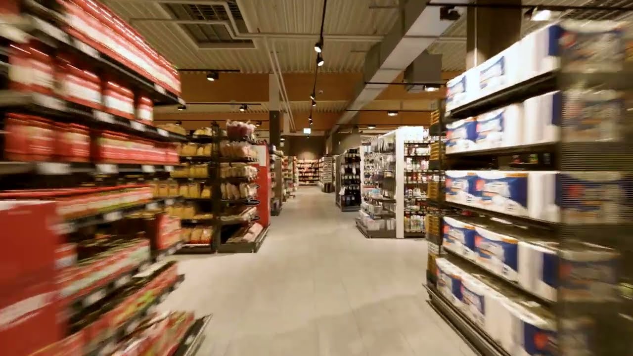 EDEKA Interbieten – Neueröffnung nach Umbau | Drohnenflug durch den neuen Markt