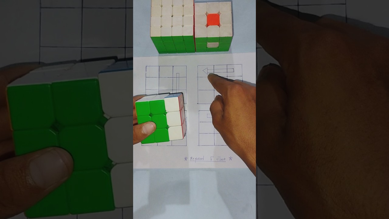 how to solve a Rubik's cube beginners tutorial 