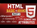 HTML Tags Explained (Part 3) | Marquee, Comments & Lists Tags Tutorial