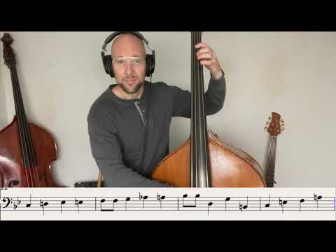 Bb Blues Walking Bass Jazz Play Along