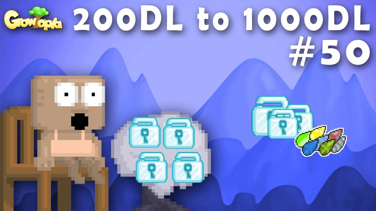 Growtopia | 200DL to 1000DL #50 | Collecting WL and Restocking RSP