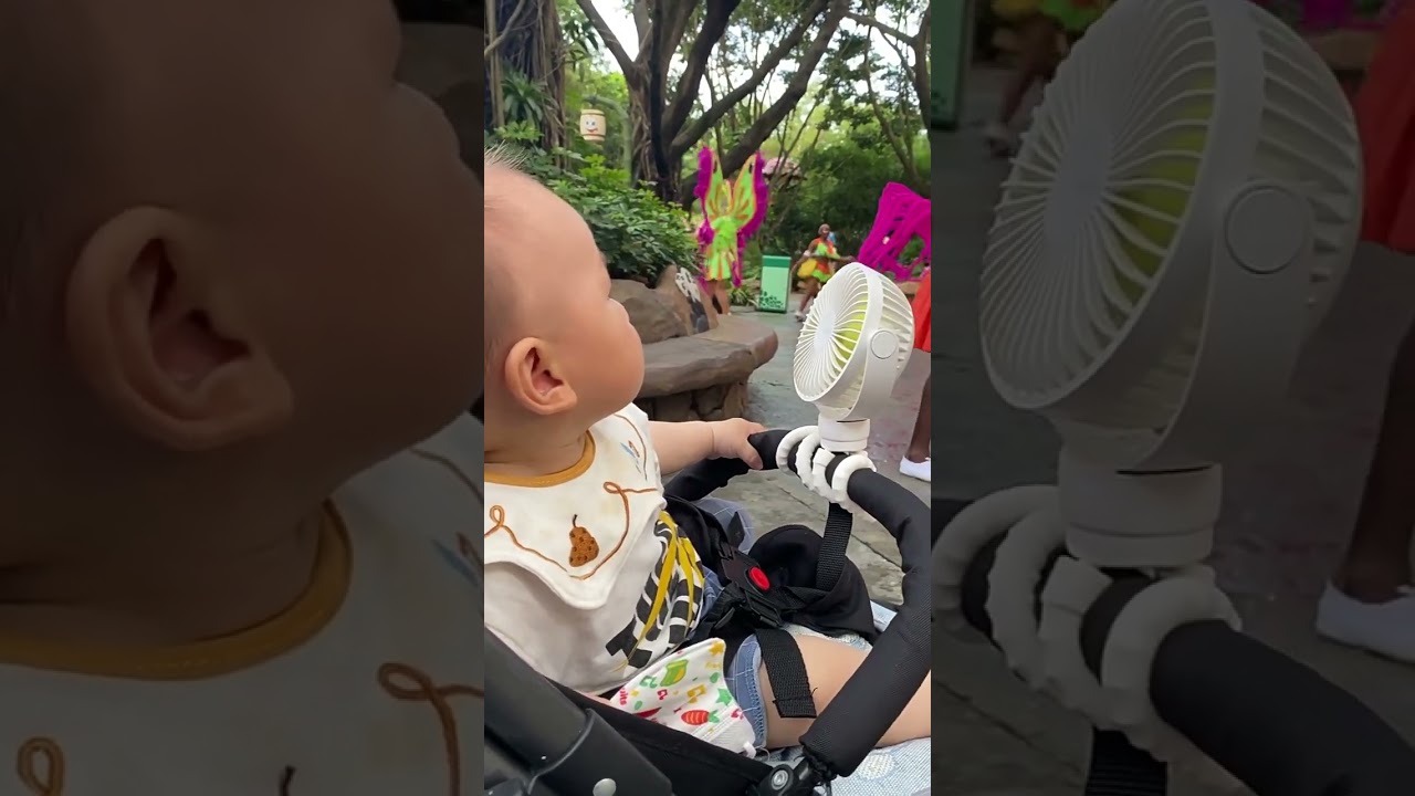 JisuLife Stroller Fan Life1 FA24 Review - Baby Stroller Cooling Clip 