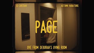 Смотреть клип Ed Sheeran - Page (Live From Deborah'S Living Room)