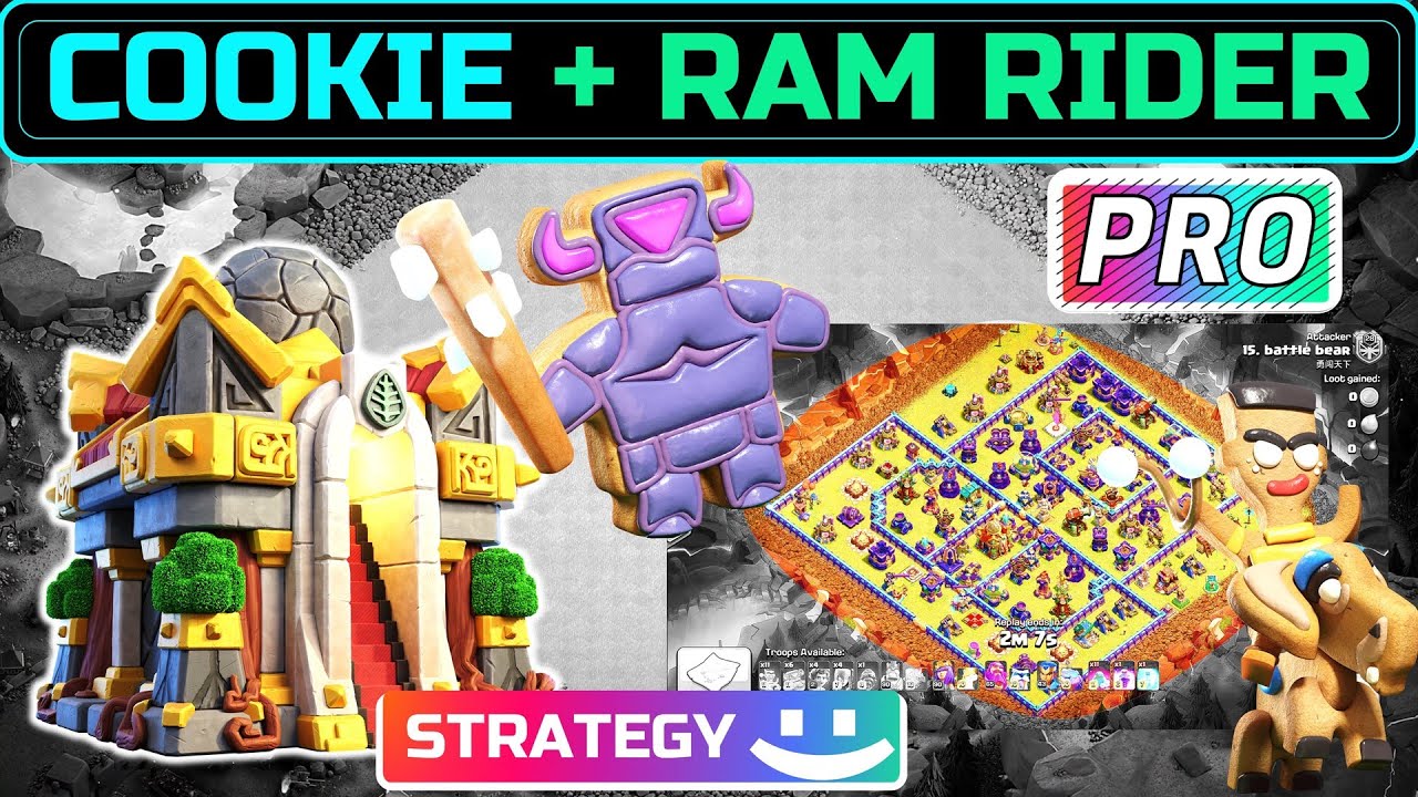 Let the Cookie Rumble! TH16 Attack Strategy ft COOKIE & RAM RIDER